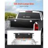 Crossover Truck Tool Box, 69x20x18 In, Heavy Duty Aluminum Toolbox with Diamond Texture, Pick Up Truck Bed RV Trailer Toolbox