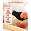 Disposable Gloves, 4.5 Mil Black Nitrile Gloves with Textured Fingertips, Latex & Powder-Free, Food-Grade, Puncture Resistance