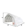 20' x 30' Arch Wall Peak Ceiling Storage Shelter with Heavy Duty 11 oz PE Cover & Drive Through Doors, TMG-ST2031P (Previously ST2030P)