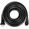 25Ft 50 Amp Generator Extension Cord STW 6/3 + 8/1 Generator Cord 125V 250V Generator Power Cord N14-50P & SS2-50R & CS6364 Twist Lock Connectors Test