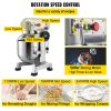 Commercial Food Mixer, 15Qt Commercial Mixer with Timing Function