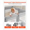 Baby Playpen, 78.7â€³ x 70.1â€³ Extra Large Toddlers Playpen, Foldable Baby Fence Play Yard with Zippered Door & Soft Breathable Mesh