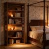 Independent bookshelf display rack, suitable for wooden bookshelves in home offices, living rooms, and bedrooms,