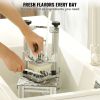 Commercial French Fry Cutter with 4 Replacement Blades, 1/4â€³ & 3/8â€³ Blade Easy Dicer Chopper, 6-wedge Slicer & 6-wedge Apple Corer