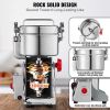 1000g Electric Grain Mill Grinder, High Speed 3000W Commercial Spice Grinders, Stainless Steel Pulverizer Powder Machine