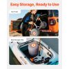 Kayak Cart, 350 lbs Load Capacity, Kayak Trolley with 12-inch Inflatable PU Tires & 2 Straps, Assembles & Disassembles Within Seconds