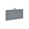 34" Square Resin Fold-in-Half Table, Gray