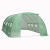Greenhouse Green PE mesh fabric, galvanized steel 172.2 sq. ft.