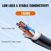 25 ft RV Extension Cord, 30 Amp, Heavy Duty STW RV Power Cord, NEMA TT-30R Female NEMA TT-30P Male Plug, with LED Indicator Handle 15A Adapter