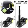 Electric Car Jack 5 Ton Car Jack Hydraulic with Electric Impact Wrench, LED Light Hydraulic Auto Repair Tool