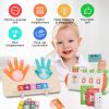 Talking Flash Cards and Finger Counting Math Board Interactive Learning Toys for Kids Aged 3+ Number Alphabet Words Song Learning