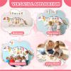 11-in-1 Dinosaur Activity Wall Busy Board Panels-- Wooden Sensory Toy-White