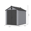 XWT012-1 6*8ft plastic storage shed for backyard garden big spire Tool storage