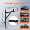 Truck Rack, 19-34inch Extendable Truck Ladder Rack, 38.6"-43.6" Adjustable Height, 250 lbs Capacity Steel Ladder Rack for Truck