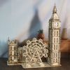 3D Wooden Puzzle Big Ben Model Kits Desktop Clock DIY Building Blocks Creative Gift Home Decor for Family Unique Christmas Gift