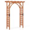 1PC Garden Archway Arch Lattice Trellis Pergola for Climbing Plants and Outdoor Wedding Bridal Decor