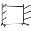 41"H Freestanding Kayak Storage Rack â€“ Holds 3 Kayaks, Heavy-Duty Adjustable Stand with Lockable Wheels for Kayak, Canoe, SUP & Surfboard