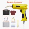 Plastic Welding Kit, 220W Plastic Welder Gun with 1200PCS Hot Staples & 76PCS Welding Rods, Professional Hot Staple Welding Gun with LED Light