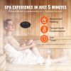 12KW Steam Shower Generator, Segmented Heating & Temperature Customization & 24h Timer Steam Kit