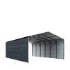20' x 30' Metal Shed Carport, 10' Enclosed Sidewalls, 600 Sq-Ft, 27 GA Corrugated Panels, TMG-MSC2030F