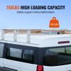 Van Roof Ladder Rack, 3 Bars Alloy Steel Roof Racks, 750 LBS Capacity Rain-Gutter Roof Rack, Adjustable Length 40.2" to 74.8"