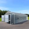 26' x 40' Metal Garage Shed, 9' High Double Front Doors, 14' Peak, 1040 Sq-Ft TMG-MS2640