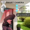 Light Bulb Security Camera Outdoor 2packs HD Wireless 5GHz/2.4GHz WiFi Home IP Cameras E27 360 Degree Panoramic,Motion Detection and Alarm