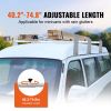 Van Roof Ladder Rack, 3 Bars Alloy Steel Roof Racks, 750 LBS Capacity Rain-Gutter Roof Rack, Adjustable Length 40.2" to 74.8"