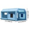 Inflatable Paint Booth, 21 x 13.5 x 9.8 ft Inflatable Spray Booth, with 1100W Powerful Blower and Air Filter System, Large Furniture Painting