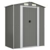 Garden Shed Light gray Galvanized steel Large Garden Shed