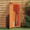 Garden Shed Brown Solid Fir Wood Medium Garden Shed Rectangular
