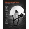 Safety Helmet, ANSI/ISEA Z89.1 Approved ABS Safety Hard Hat with 6-Point Ratchet Suspension, Adjustable Vented Hardhat for Men Women Adults