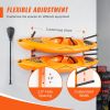 Wall Kayak Storage Rack, 4-Capacity Wall Mounted Kayak Holders for Kayak Canoe Paddle Board, Kayak Storage Hooks with Adjustable Padded Arms