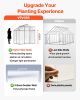 Polycarbonate Greenhouse, 6 x 4 Ft, Outdoor Greenhouse with Adjustable Vent Windows, Pavilion Styled Greenhouse with Sliding Door