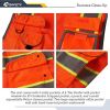 9 Pockets Hi-Vis Reflective Safety Vest | Mesh Fabric | Fluorescent Orange Color with Neon Yellow Extended Trims | ANSI/ISEA Compliance (100-Orange