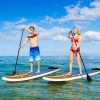 Inflatable Paddle Boards with Surf Board Accessories & Carry Bag Bottom Fin Paddling Surf Control; Non-Slip Deck