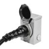 50 Amp Generator Cord and Power Inlet Box Kit, 15FT, NEMA 14-50P/SS2-50R STW 6/3+8/1 AWG Generator Power Cord with Twist Lock Connector