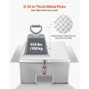 Truck Bed Tool Box, Heavy Duty Aluminum Tool Box with Diamond Plate, Storage Toolbox Chest Organizer Supports up to 220 lbs, Ideal for Pickup