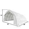 20' x 30' Arch Wall Peak Ceiling Storage Shelter with Heavy Duty 17 oz PVC Cover & Drive Through Doors, TMG-ST2031PV(Previously ST2030PV)