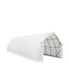 20' x 40' Arch Wall Peak Ceiling Storage Shelter with Heavy Duty 17 oz PVC Cover & Drive Through Doors, TMG-ST2041PV(Previously(ST2040PV)