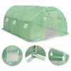 Greenhouse Green Polyethylene mesh fabric and galvanized steel