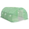 Greenhouse Green Polyethylene mesh fabric and galvanized steel