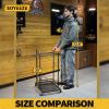 Garden Tool Organizer with Lockable Wheels, Heavy Duty 3-Tier Yard Tower Tool Rack for Garage, Holds Up to 35 Long-Handled Tools