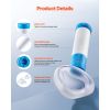 Choking Rescue Device, Portable Airway Clear Anti Choking Suction Device with 4 Multi-size Masks and 1 Storage Bag