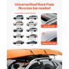 Soft Roof Rack Pads, 31.5" Universal Car Roof Rack Pad, 176LBS Load Capacity Luggage Kayak Carrier with 4 Tie-Down Straps