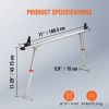 Truck Rack, 800 lbs Capacity, 19-34in Adjustable Height, Aluminum Ladder Rack for Truck with 8 Non-Drilling C-clamps