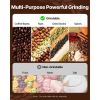 750g Electric Grain Mill Grinder, High Speed 2000W Commercial Spice Grinders, Stainless Steel Pulverizer Powder Machine