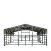 20' x 30' Livestock Corral Panel Metal Shed, 7' Sidewall Height, 5' Corral Panel Height, 600 Sq-Ft, 27 GA Corrugated Panels, TMG-MS2030LC