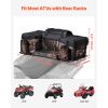 ATV Rear Storage Bag, 68L ATV Rear Cargo Bag with Sponge Seat Cushion & Bottle Holder