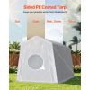 Outdoor Storage Shed, 7 x 12 ft Portable Storage Tent with Roll-up Door, Waterproof Canopy Shed Shelter, Heavy Duty Frame